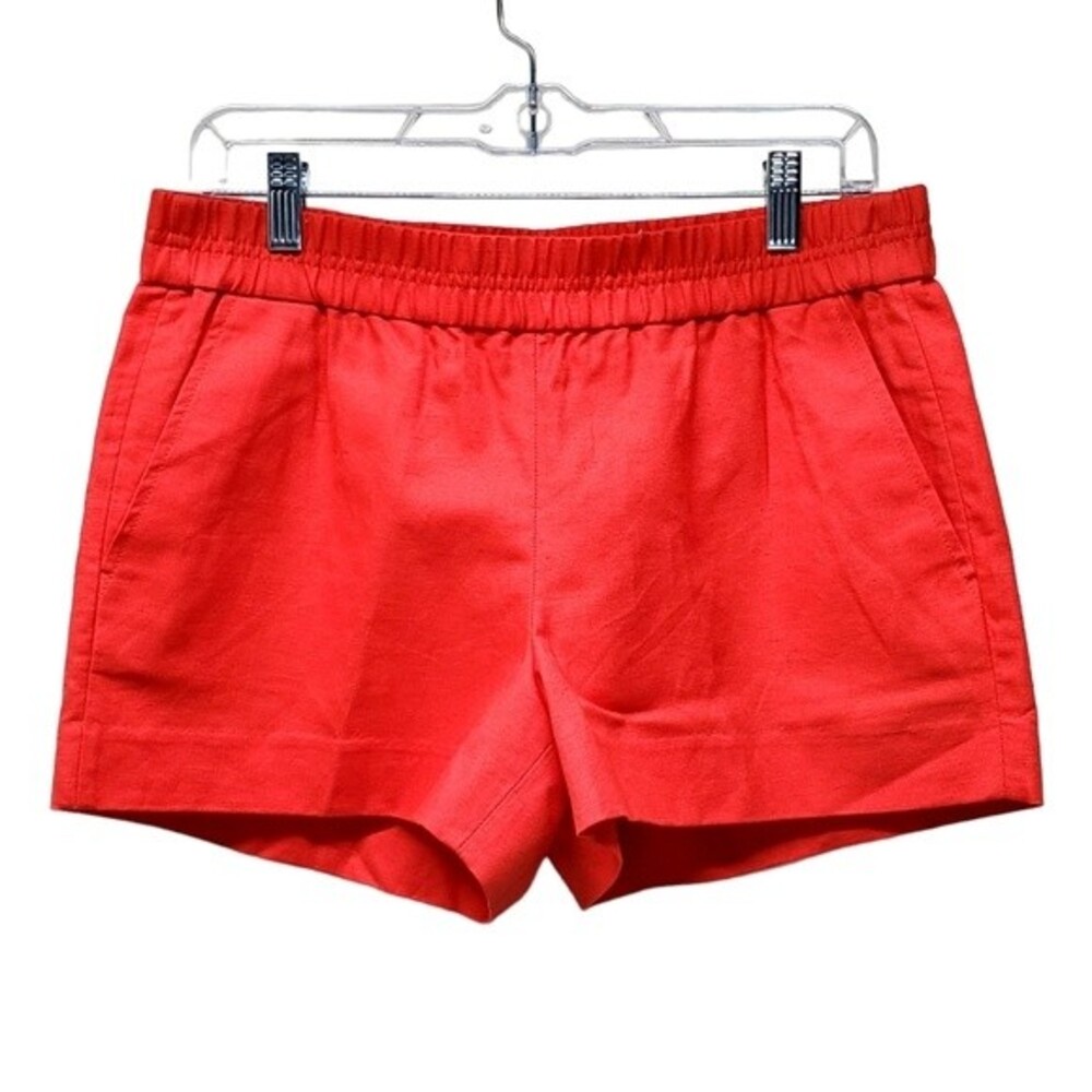 J. CREW FACTORY Red Linen Blend Boardwalk Shorts G3709